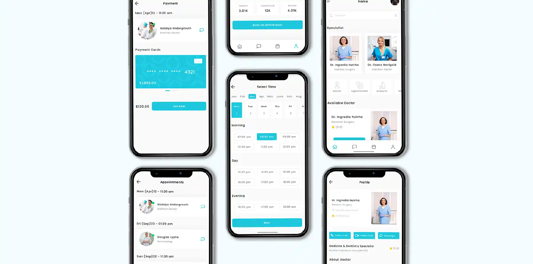 Custom mobile app development for dental practices, enhancing patient engagement and appointment booking.