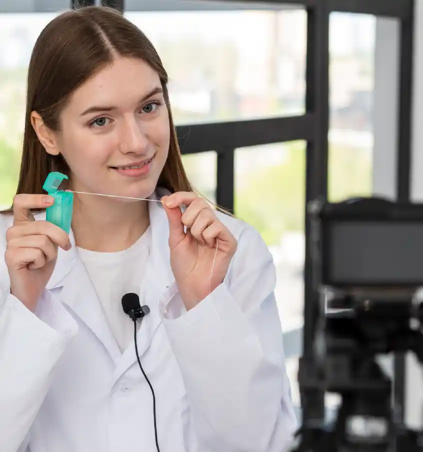 Dental Brando's visual production team creating engaging content to elevate dental practices' online presence.